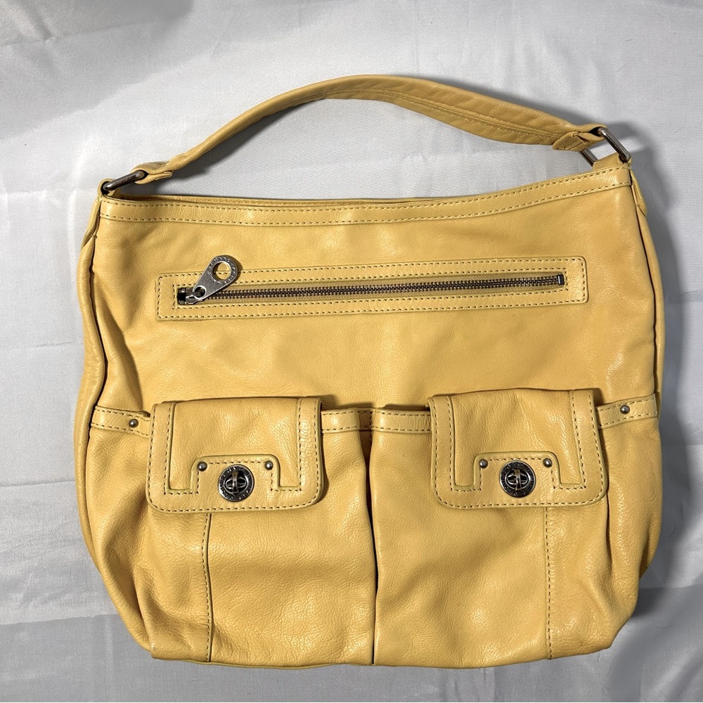 Marc Jacobs butter yellow shoulder bag, leather